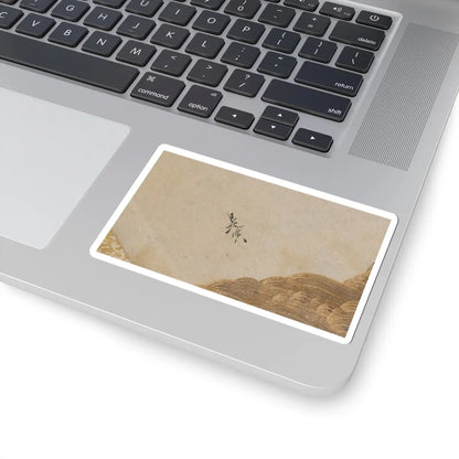 Shibata Zeshin - Waves and Rocks - 1880s v2 - STICKER Vinyl Kiss-Cut Decal