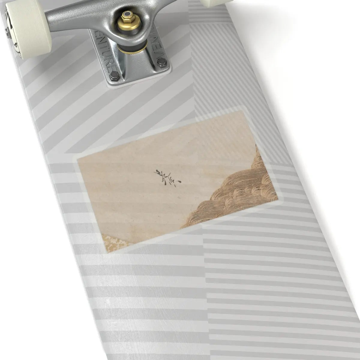 Shibata Zeshin - Waves and Rocks - 1880s v2 - STICKER Vinyl Kiss-Cut Decal