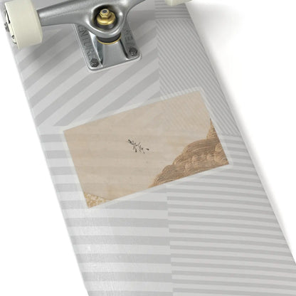 Shibata Zeshin - Waves and Rocks - 1880s v2 - STICKER Vinyl Kiss-Cut Decal
