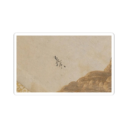 Shibata Zeshin - Waves and Rocks - 1880s v2 - STICKER Vinyl Kiss-Cut Decal