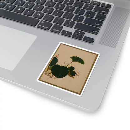 Shibata Zeshin - Worm on Green Leaved Plant - unknown - STICKER Vinyl Kiss-Cut Decal