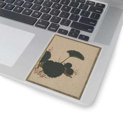 Shibata Zeshin - Worm on Green Leaved Plant - unknown - STICKER Vinyl Kiss-Cut Decal