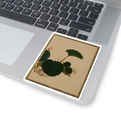 Shibata Zeshin - Worm on Green Leaved Plant - unknown - STICKER Vinyl Kiss-Cut Decal