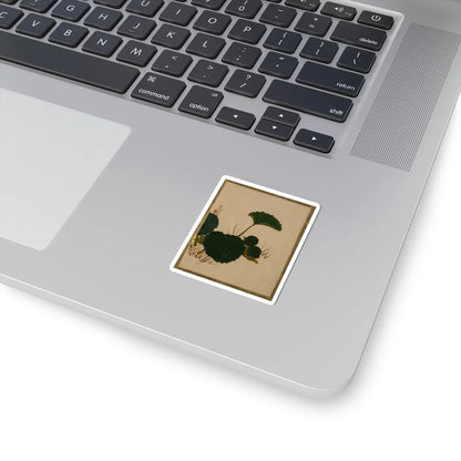 Shibata Zeshin - Worm on Green Leaved Plant - unknown - STICKER Vinyl Kiss-Cut Decal
