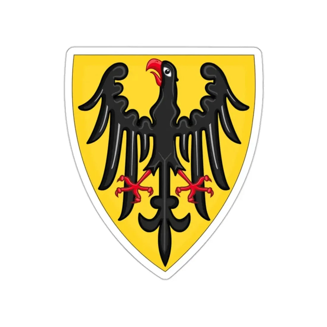 Shield and Coat of Arms of the Holy Roman Emperor (c.1200-c.1300) STICKER Vinyl Die-Cut Decal 2 Inch - The Sticker Space