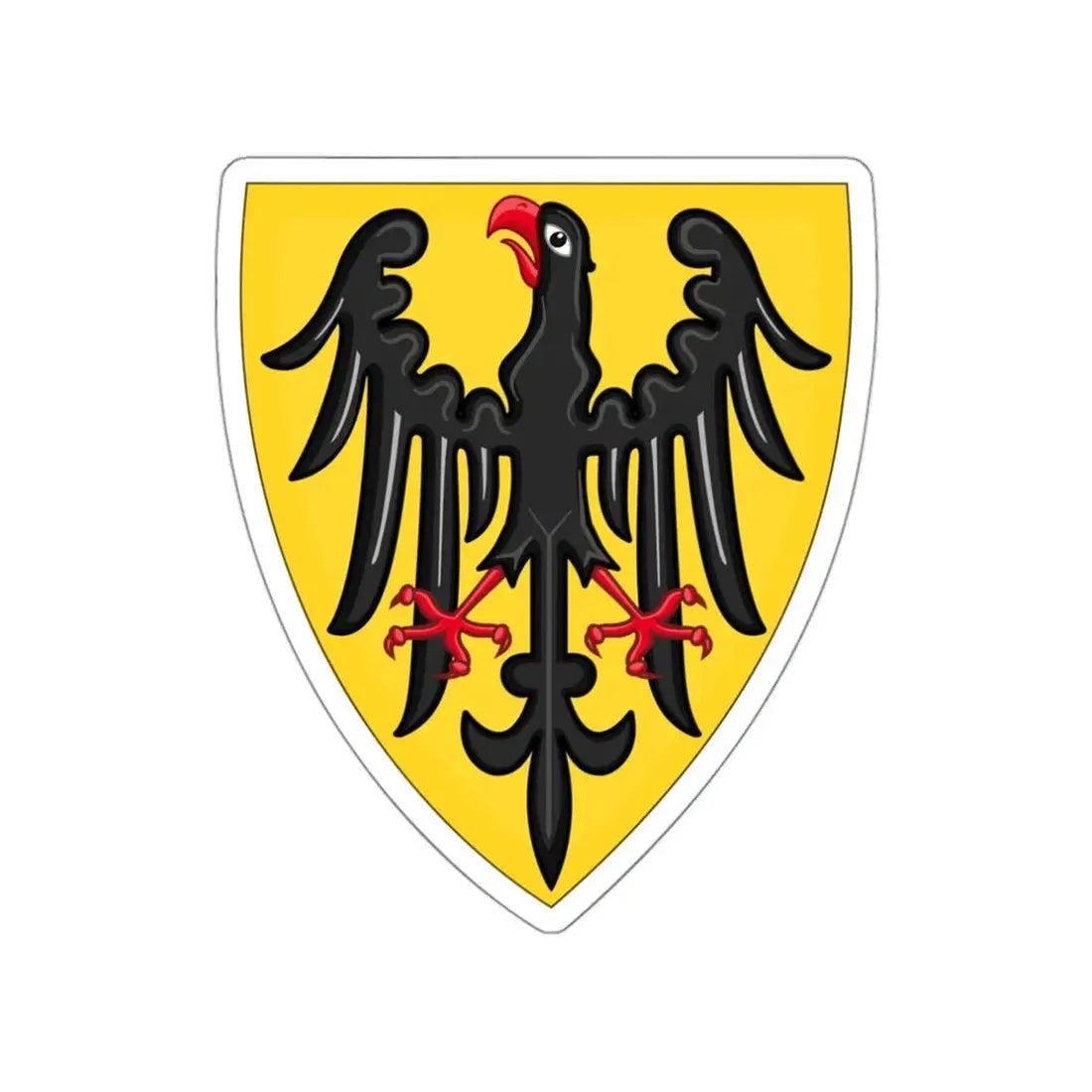 Shield and Coat of Arms of the Holy Roman Emperor (c.1200-c.1300) STICKER Vinyl Die-Cut Decal 3 Inch - The Sticker Space