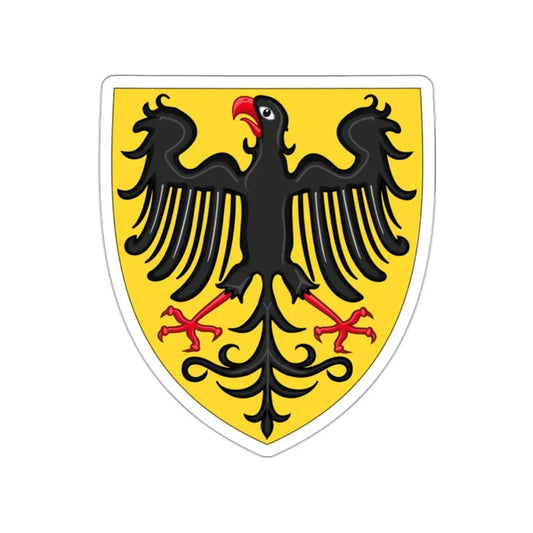 Shield and Coat of Arms of the Holy Roman Emperor (c.1300-c.1400) STICKER Vinyl Die-Cut Decal 2 Inch - The Sticker Space