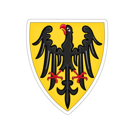 Shield and Coat of Arms of the Holy Roman Emperor (c.1200-c.1300) STICKER Vinyl Die-Cut Decal-White-The Sticker Space