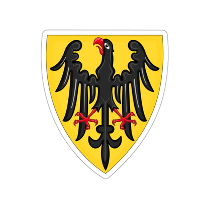 Shield and Coat of Arms of the Holy Roman Emperor (c.1200-c.1300) STICKER Vinyl Die-Cut Decal-White-The Sticker Space