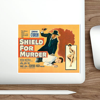 Shield for Murder 1954 v2 Movie Poster STICKER Vinyl Die-Cut Decal-The Sticker Space