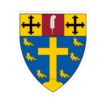 Shield of Ardingly College (England) (Coat of Arms) STICKER Vinyl Kiss-Cut Decal 3 Inch White - The Sticker Space