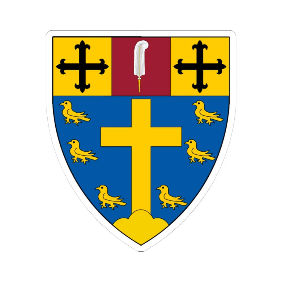 Shield of Ardingly College (England) (Coat of Arms) STICKER Vinyl Kiss-Cut Decal - The Sticker Space