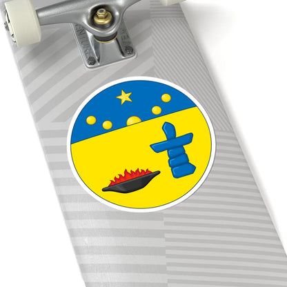 Shield of arms of Nunavut (Canada) (Coat of Arms) STICKER Vinyl Kiss-Cut Decal - The Sticker Space