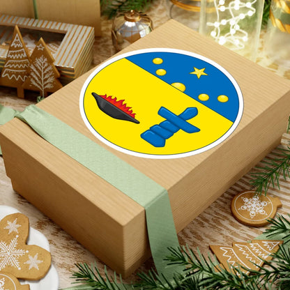 Shield of arms of Nunavut (Canada) (Coat of Arms) STICKER Vinyl Kiss-Cut Decal - The Sticker Space