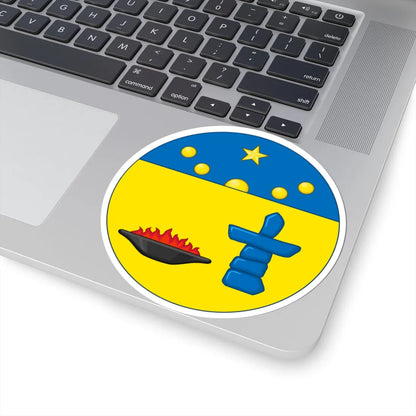 Shield of arms of Nunavut (Canada) (Coat of Arms) STICKER Vinyl Kiss-Cut Decal - The Sticker Space