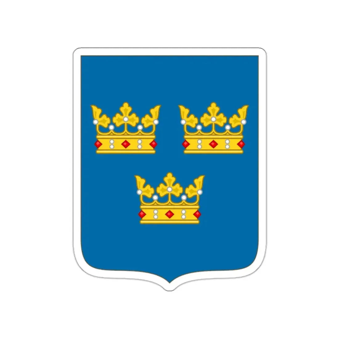 Shield of arms of Sweden STICKER Vinyl Die-Cut Decal 2 Inch - The Sticker Space