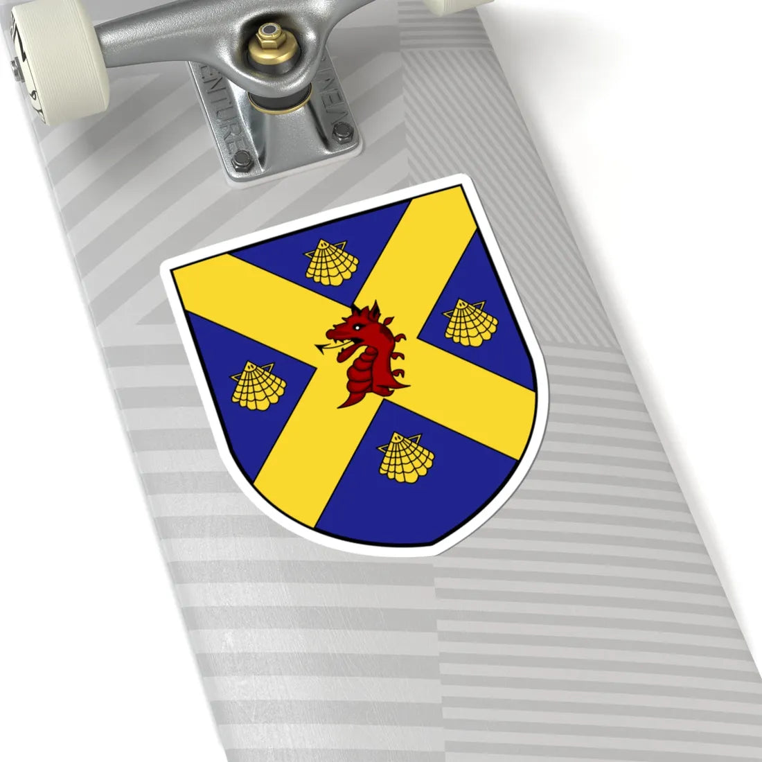 Shield of Wade Family Coat of Arms (Ireland) (Coat of Arms) STICKER Vinyl Kiss-Cut Decal - The Sticker Space