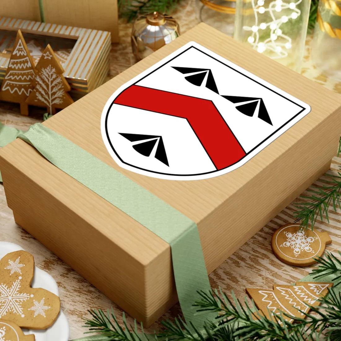 Shield of Walsh Family Coat of Arms (Ireland) (Coat of Arms) STICKER Vinyl Kiss-Cut Decal - The Sticker Space