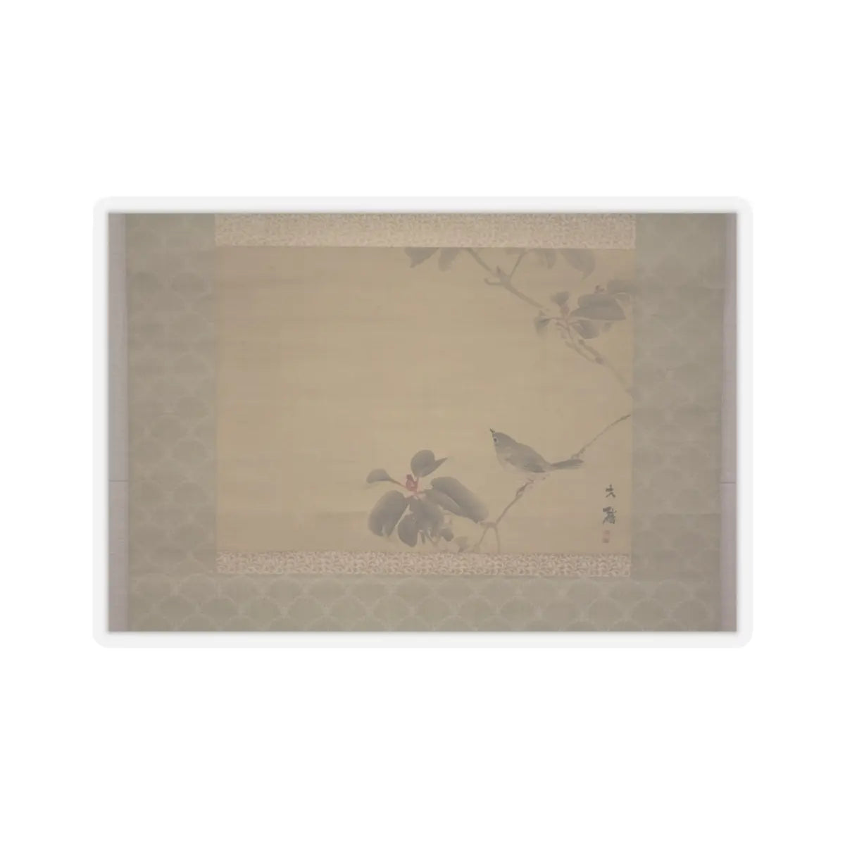Shiokawa Bunrin - Bird on a Branch - unknown v1 - STICKER Vinyl Kiss-Cut Decal