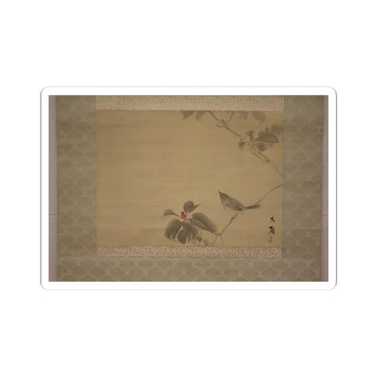 Shiokawa Bunrin - Bird on a Branch - unknown v1 - STICKER Vinyl Kiss-Cut Decal