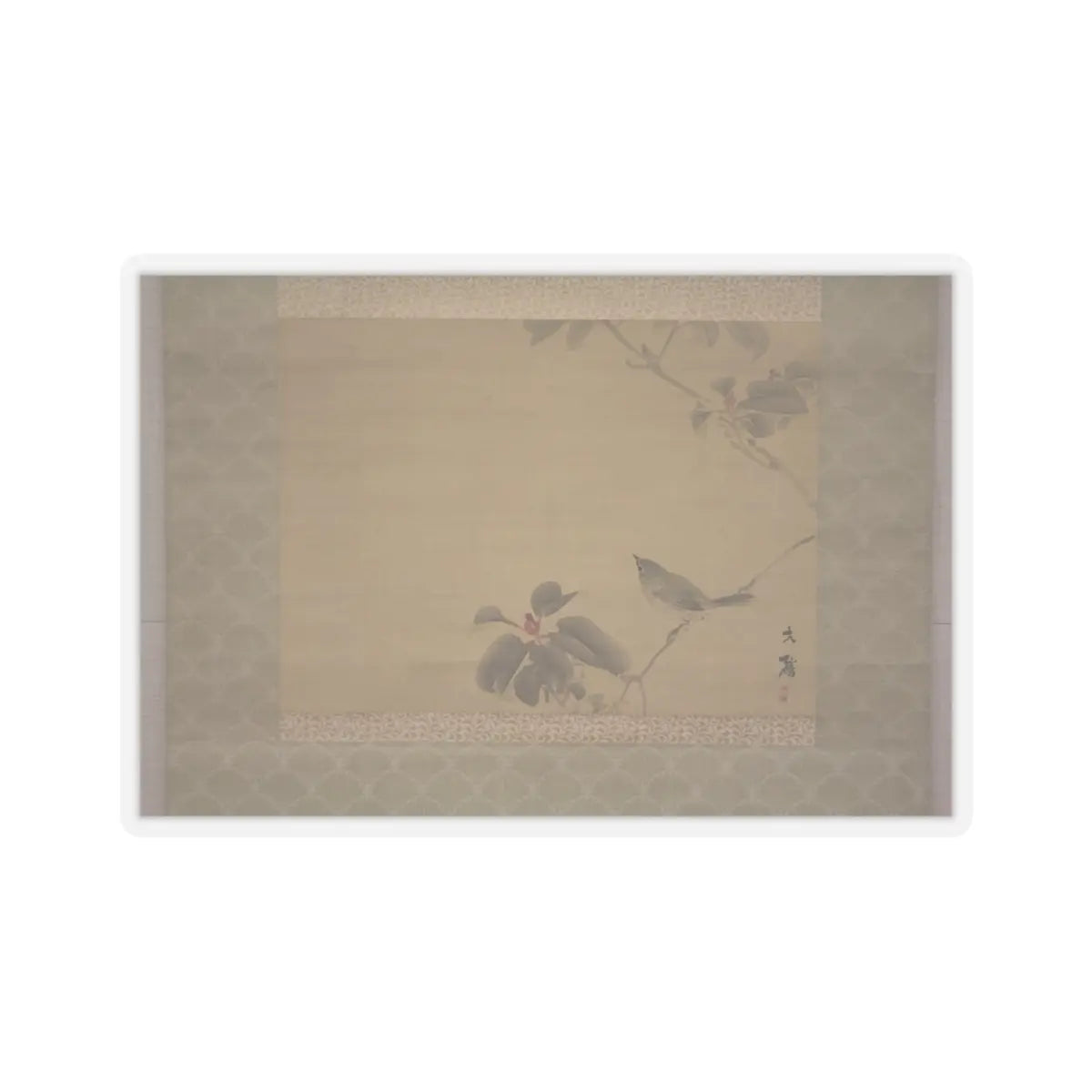 Shiokawa Bunrin - Bird on a Branch - unknown v1 - STICKER Vinyl Kiss-Cut Decal
