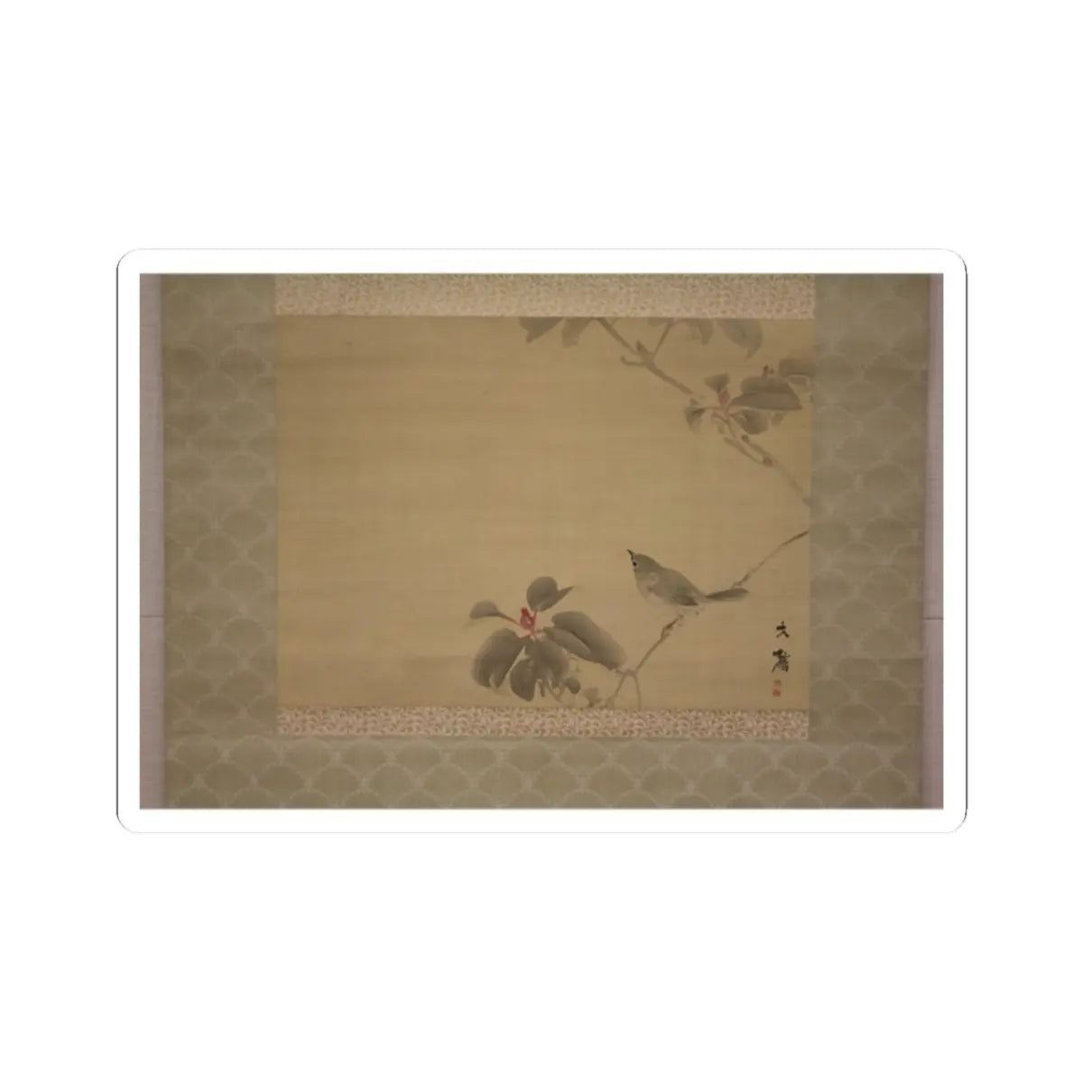 Shiokawa Bunrin - Bird on a Branch - unknown v1 - STICKER Vinyl Kiss-Cut Decal