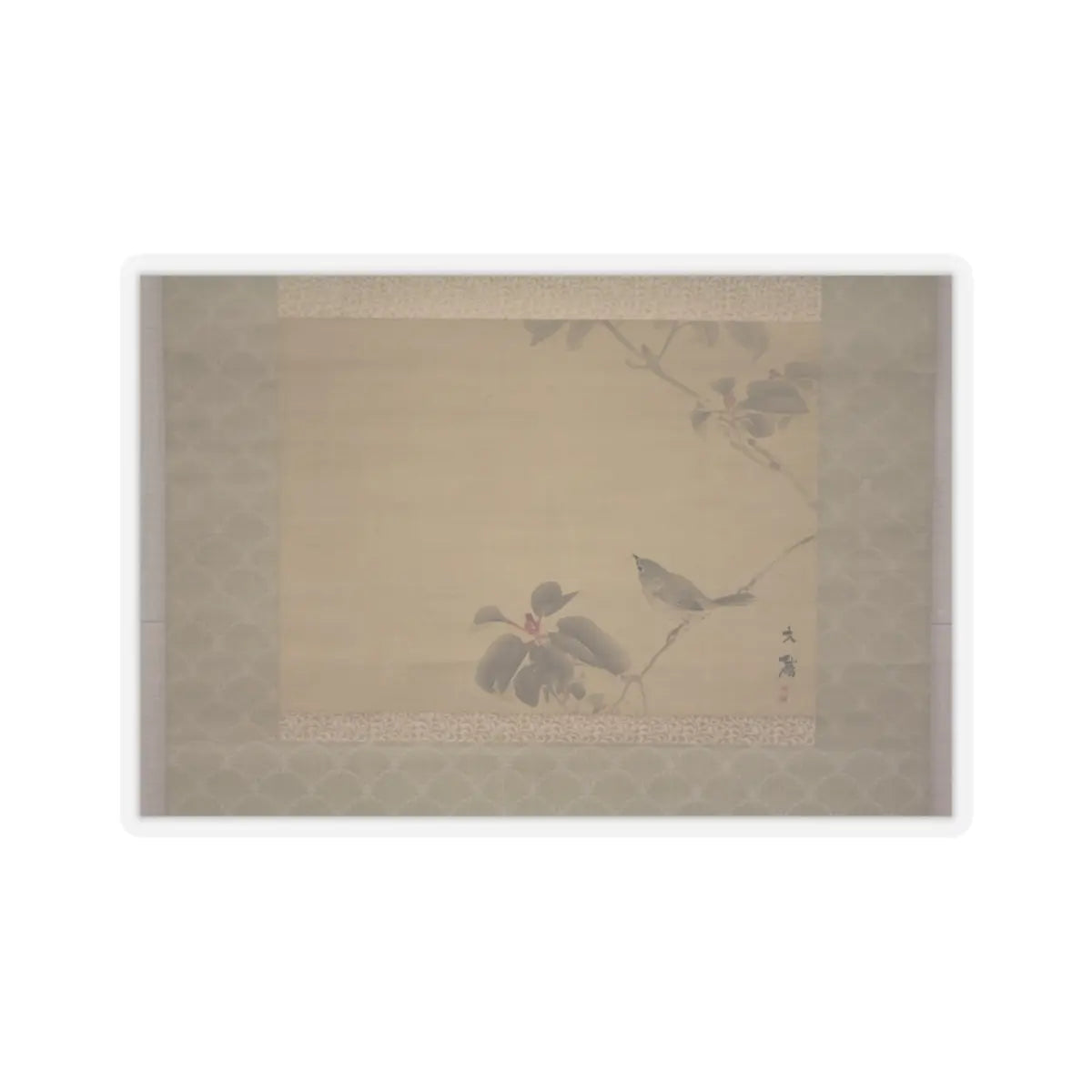 Shiokawa Bunrin - Bird on a Branch - unknown v1 - STICKER Vinyl Kiss-Cut Decal