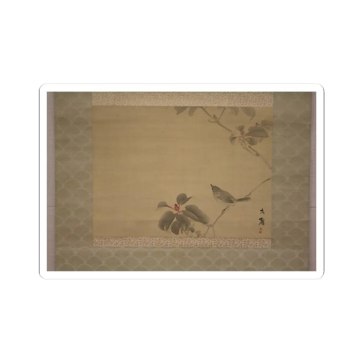 Shiokawa Bunrin - Bird on a Branch - unknown v1 - STICKER Vinyl Kiss-Cut Decal
