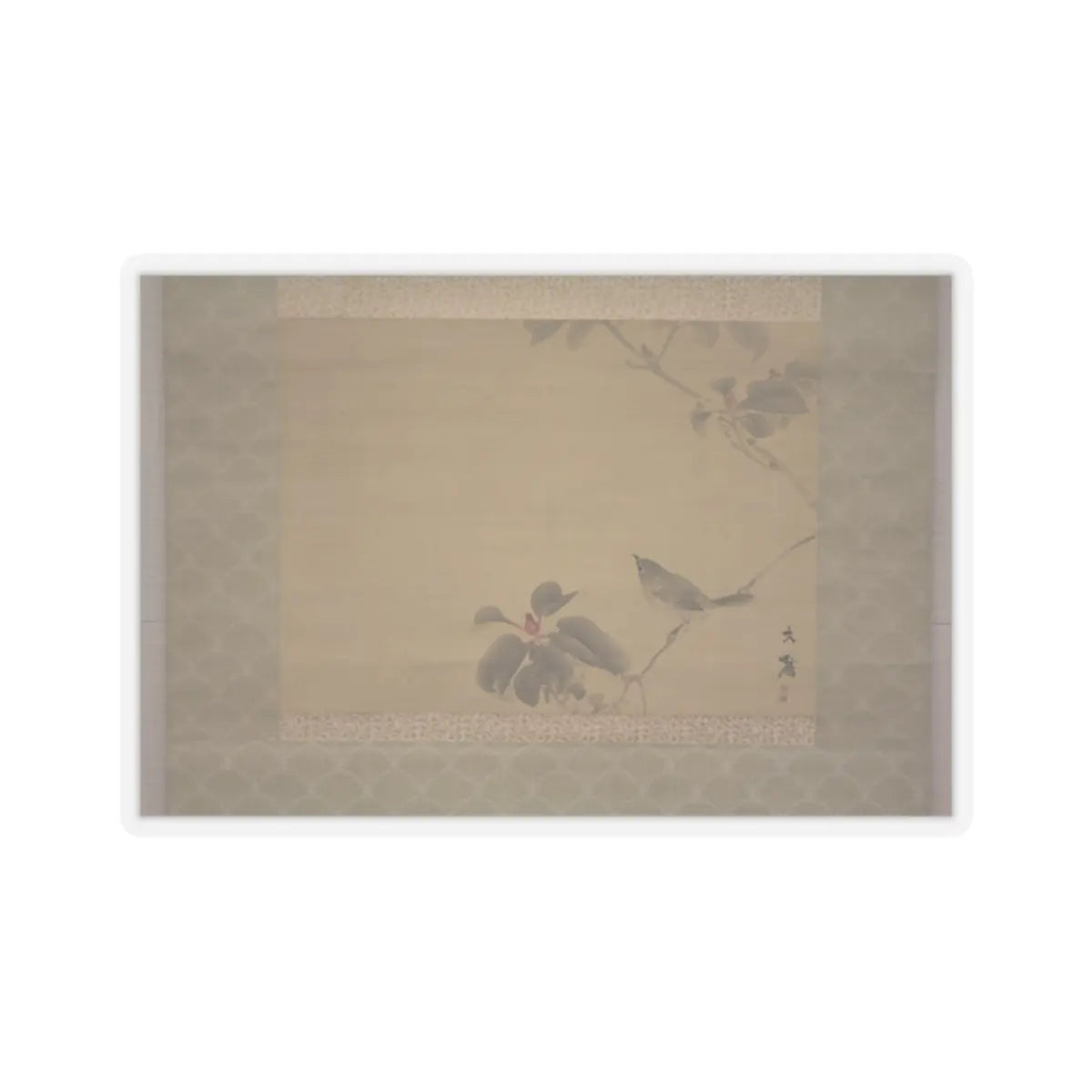 Shiokawa Bunrin - Bird on a Branch - unknown v1 - STICKER Vinyl Kiss-Cut Decal