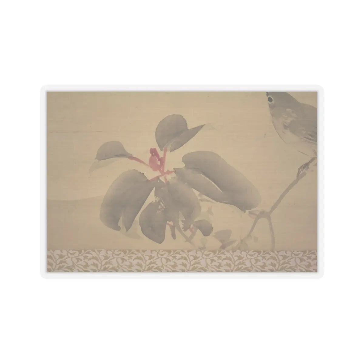 Shiokawa Bunrin - Bird on a Branch - unknown v5 - STICKER Vinyl Kiss-Cut Decal