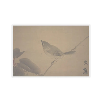 Shiokawa Bunrin - Bird on a Branch - unknown v6 - STICKER Vinyl Kiss-Cut Decal