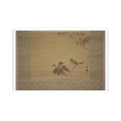 Shiokawa Bunrin - Bird on a Branch - unknown v9 - STICKER Vinyl Kiss-Cut Decal