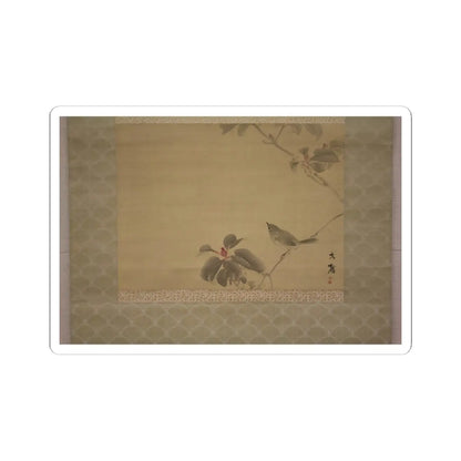 Shiokawa Bunrin - Bird on a Branch - unknown v9 - STICKER Vinyl Kiss-Cut Decal