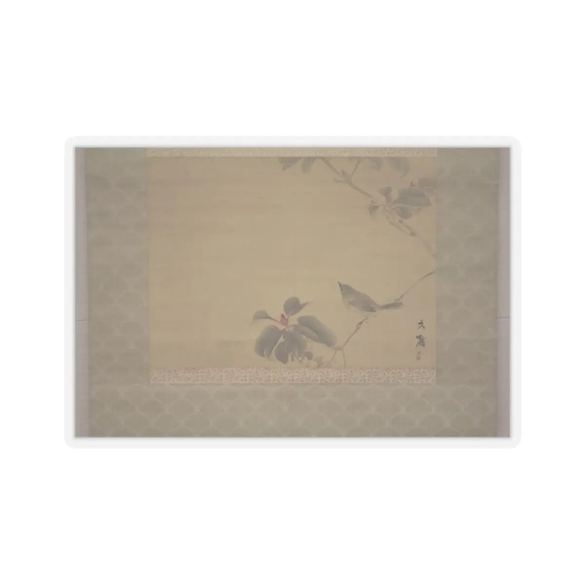 Shiokawa Bunrin - Bird on a Branch - unknown v9 - STICKER Vinyl Kiss-Cut Decal