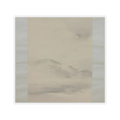 Shiokawa Bunrin - Landscape with the Moon - 19th century v3 - STICKER Vinyl Kiss-Cut Decal