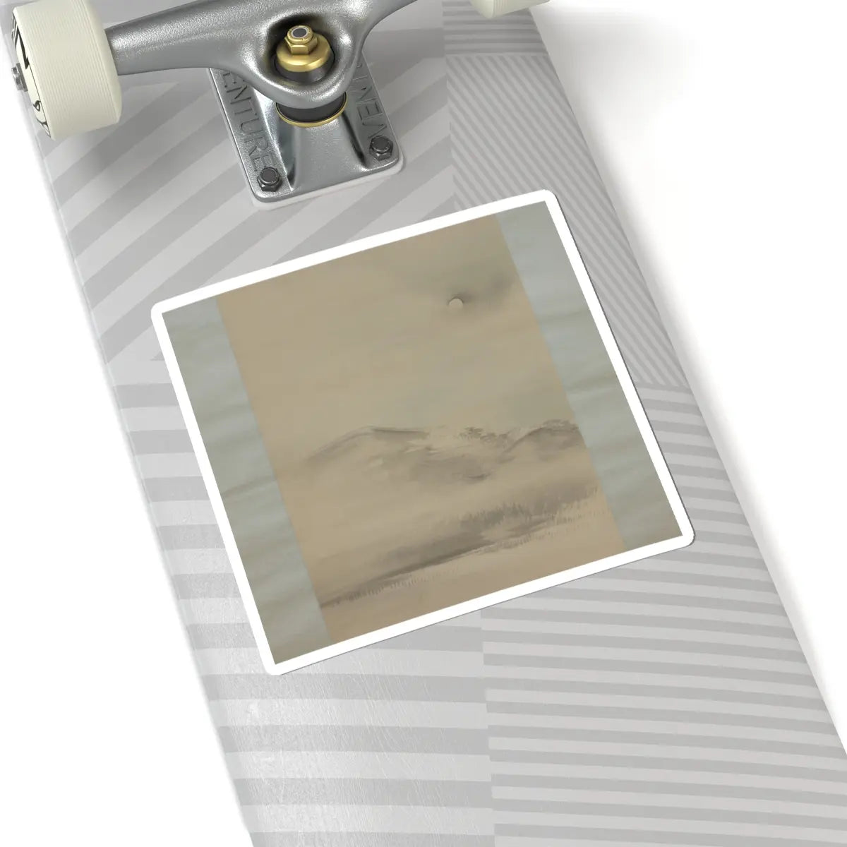 Shiokawa Bunrin - Landscape with the Moon - 19th century v3 - STICKER Vinyl Kiss-Cut Decal