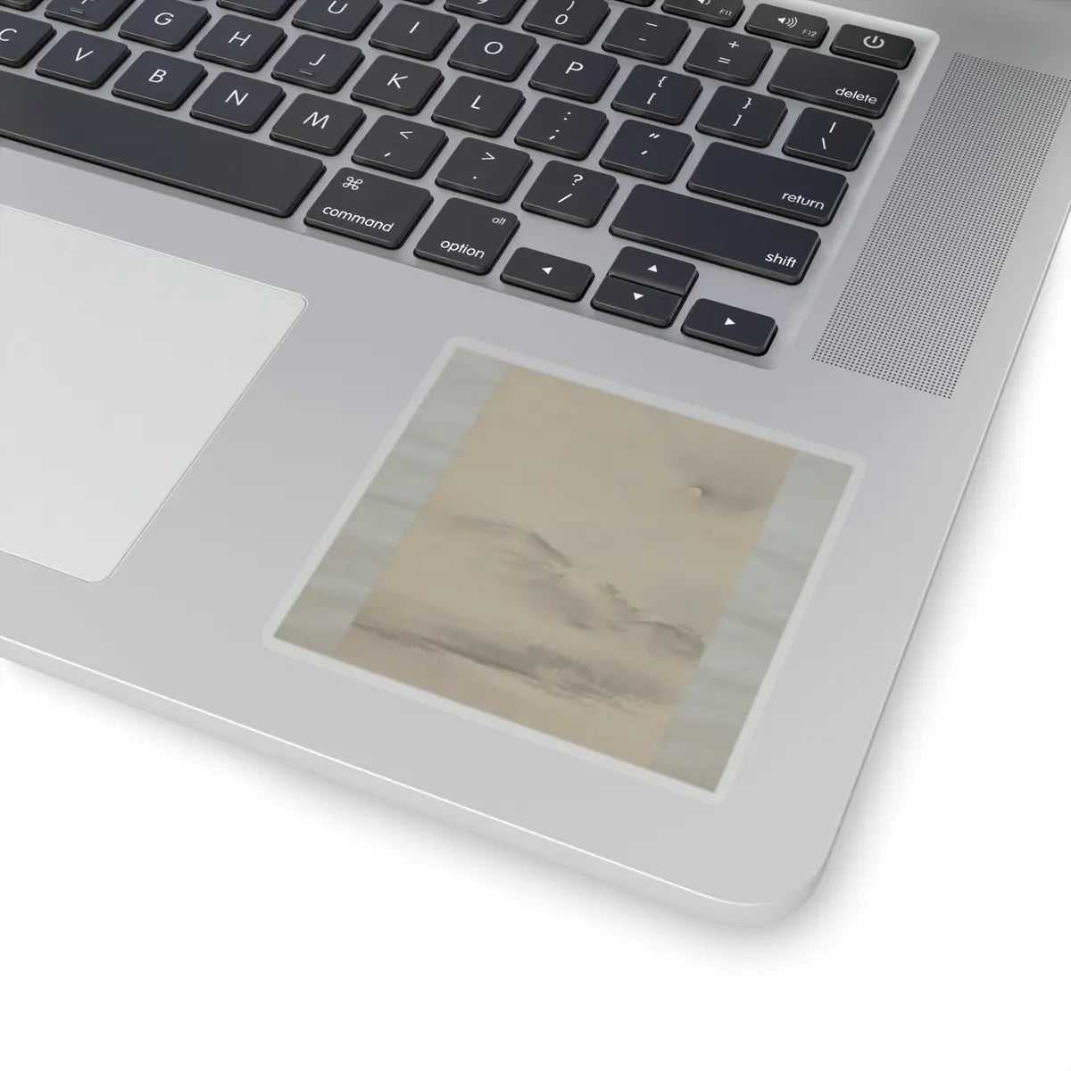 Shiokawa Bunrin - Landscape with the Moon - 19th century v3 - STICKER Vinyl Kiss-Cut Decal