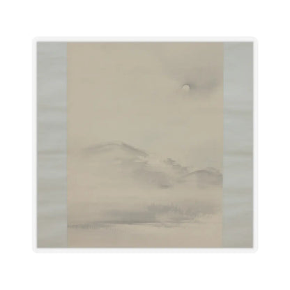 Shiokawa Bunrin - Landscape with the Moon - 19th century v3 - STICKER Vinyl Kiss-Cut Decal