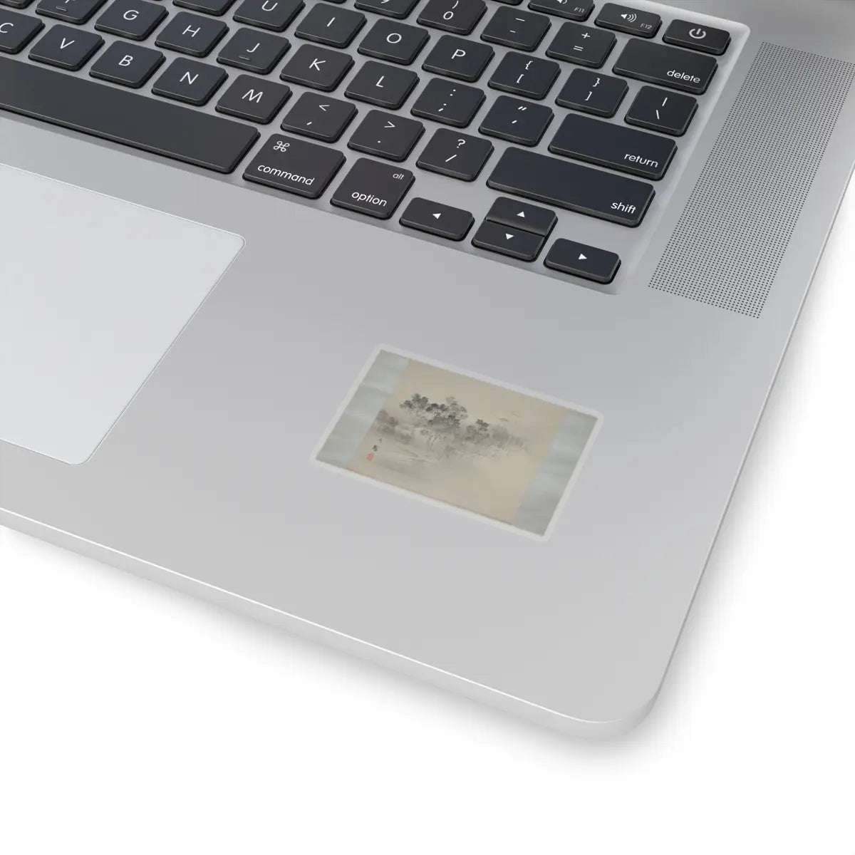Shiokawa Bunrin - Landscape with the Moon - 19th century v4 - STICKER Vinyl Kiss-Cut Decal