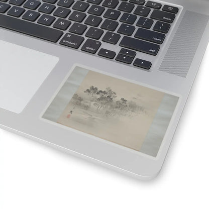 Shiokawa Bunrin - Landscape with the Moon - 19th century v4 - STICKER Vinyl Kiss-Cut Decal