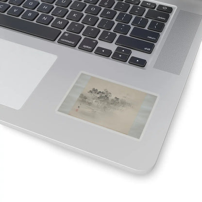 Shiokawa Bunrin - Landscape with the Moon - 19th century v4 - STICKER Vinyl Kiss-Cut Decal