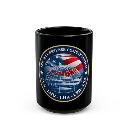 Ship Self Defense Combat System (U.S. Navy) Black Coffee Mug-15oz-The Sticker Space