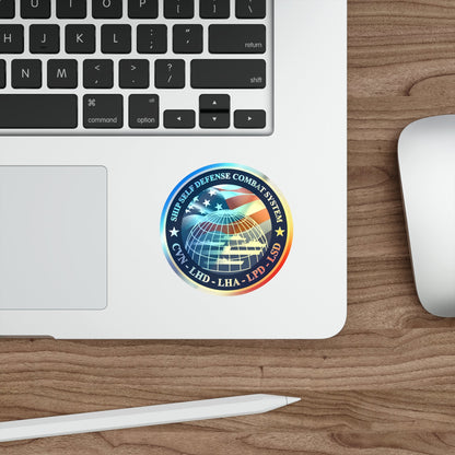 Ship Self Defense Combat System (U.S. Navy) Holographic STICKER Die-Cut Vinyl Decal-The Sticker Space