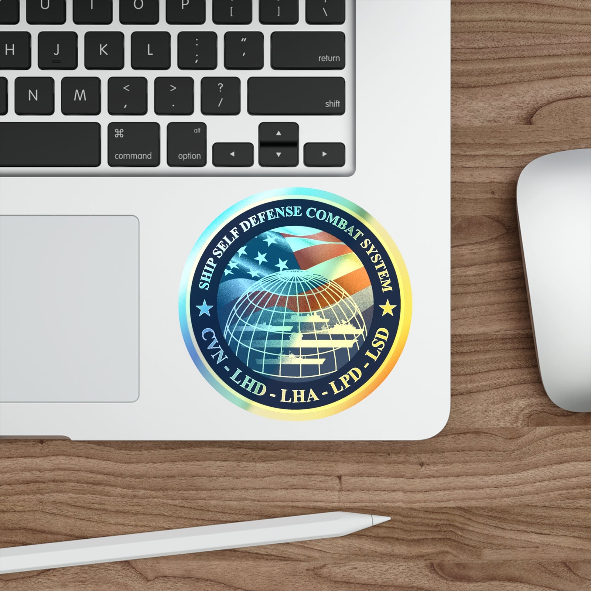 Ship Self Defense Combat System (U.S. Navy) Holographic STICKER Die-Cut Vinyl Decal-The Sticker Space