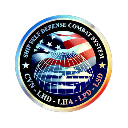 Ship Self Defense Combat System (U.S. Navy) Holographic STICKER Die-Cut Vinyl Decal-2 Inch-The Sticker Space