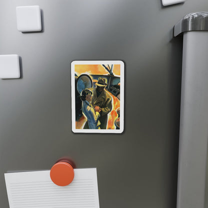 Shipboard Assignation, 1938 (Magazine Illustration) Refrigerator Magnet-The Sticker Space