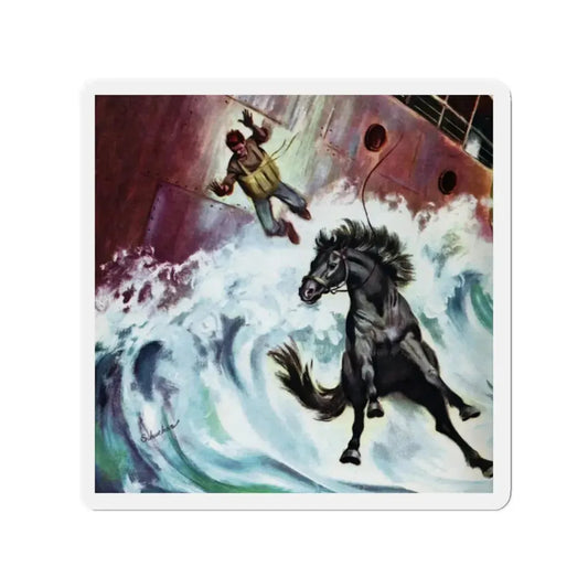 Shipwreck! (Magazine Illustration) Refrigerator Magnet 2 Inch Die-Cut - The Sticker Space