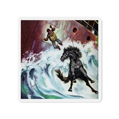 Shipwreck! (Magazine Illustration) Refrigerator Magnet-4" x 4"-The Sticker Space