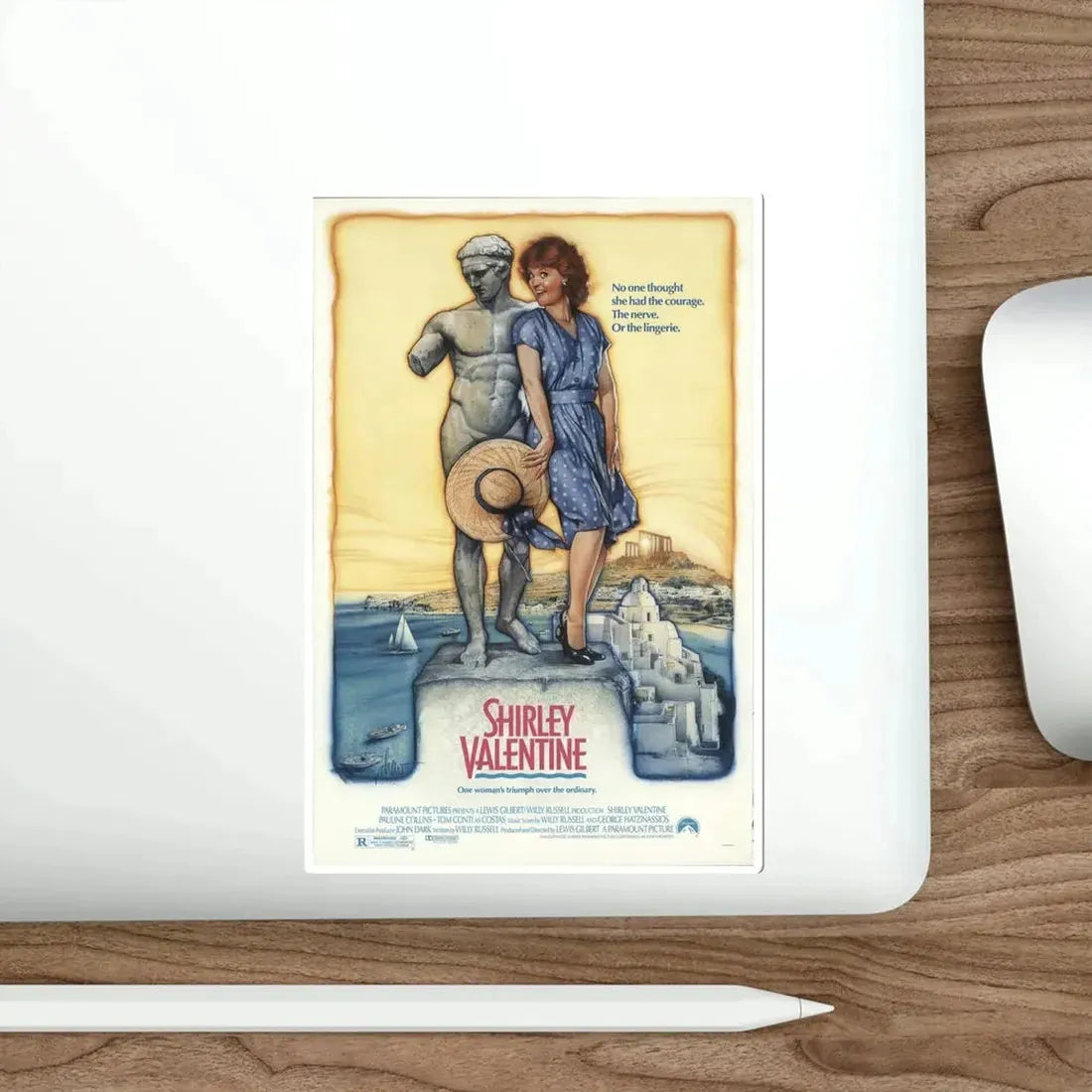 Shirley Valentine 1989 Movie Poster STICKER Vinyl Die-Cut Decal - The Sticker Space