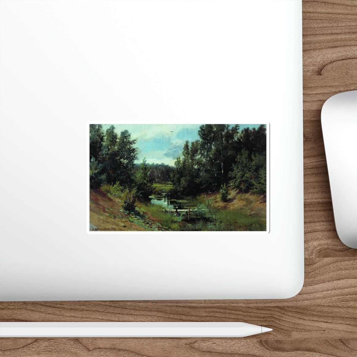 SHISKIN, Ivan Ivanovich - 1870 Forest Stream (Artwork) STICKER Vinyl Die-Cut Decal-The Sticker Space